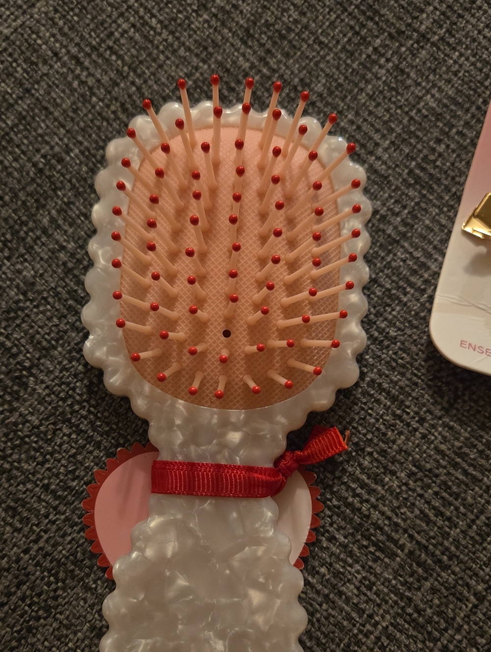 By Anthropologie Berry Cute Crease-Free Hair Clips, Set of 2 & Mini Brush - Picture 6 of 7